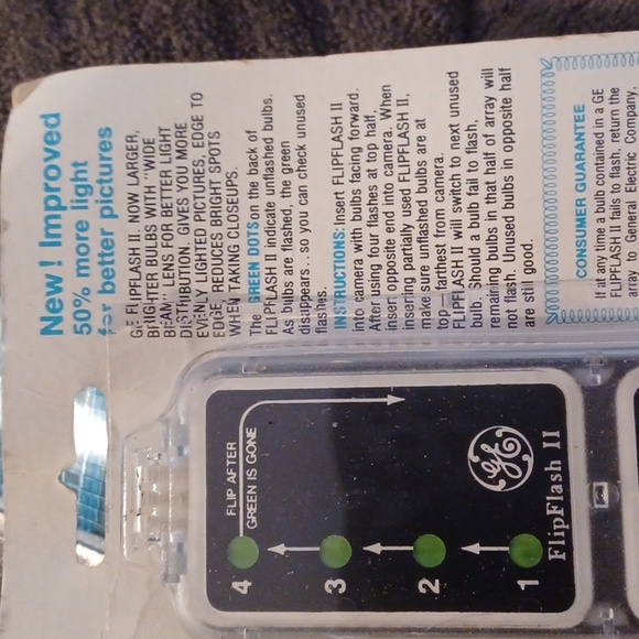 Vintage GE Flip Flash II Camera Flash Bulb Bar - Picture 4 of 5